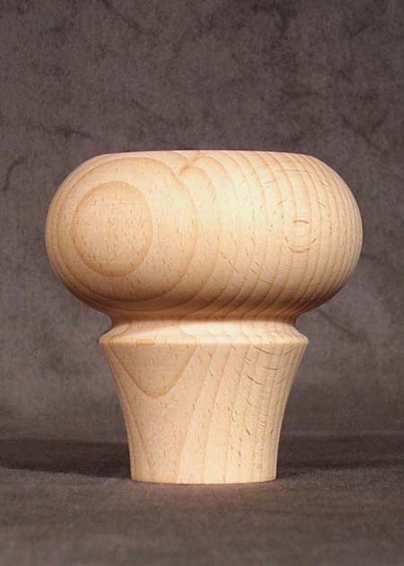 Fa bútorláb klasszikus esztergált formával, felül lapított gömbbel, GM69